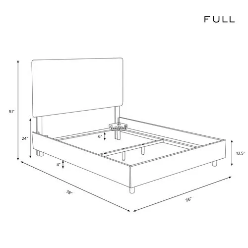 Morgan Bed - Handcrafted - Gray