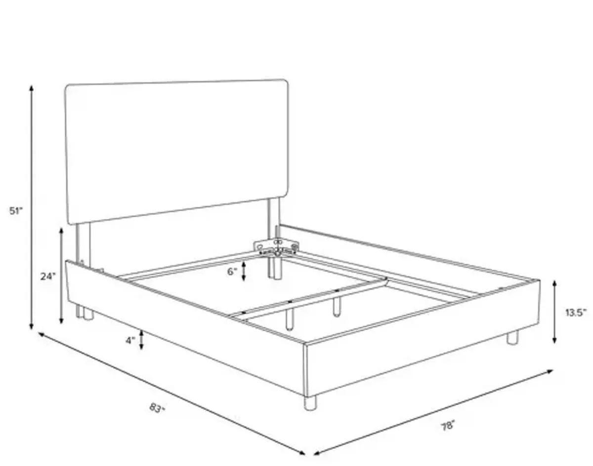 Morgan Bed - Handcrafted - Gray