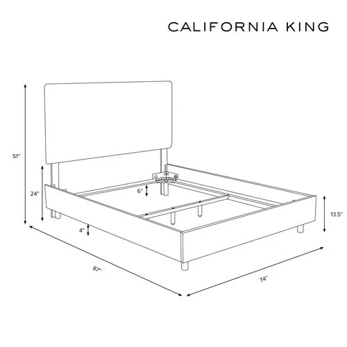 Morgan Bed - Handcrafted - Gray