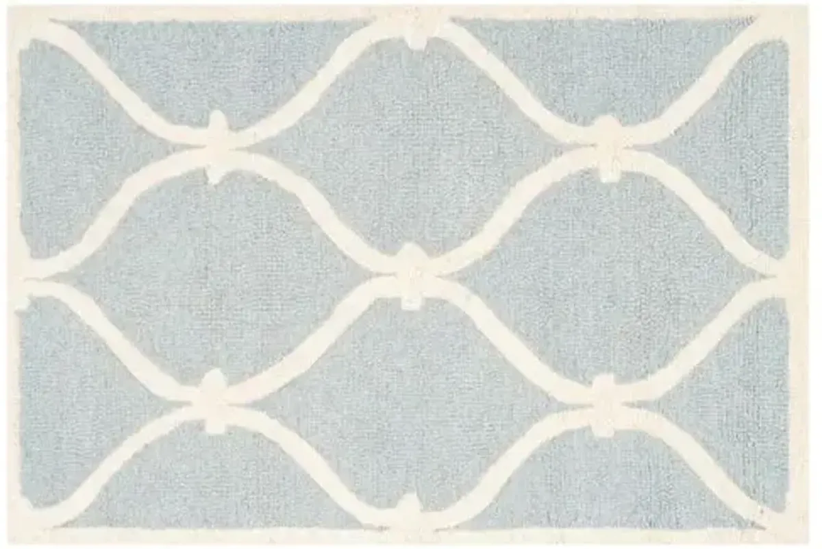 Chaz Rug - Blue/Ivory - Blue