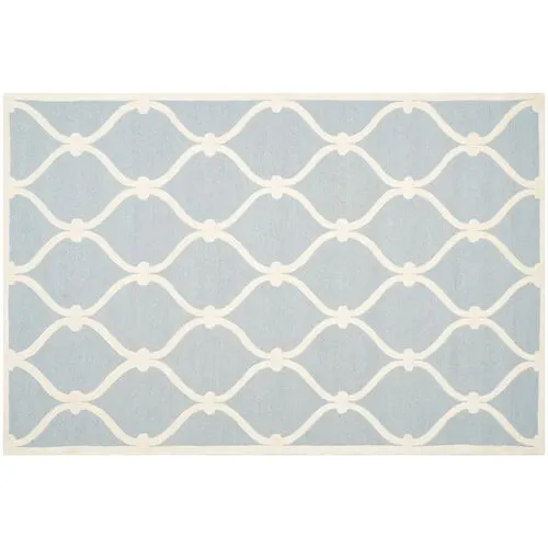 Chaz Rug - Blue/Ivory - Blue