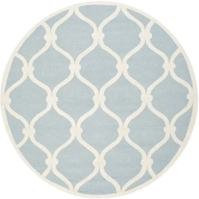 Chaz Rug - Blue/Ivory - Blue