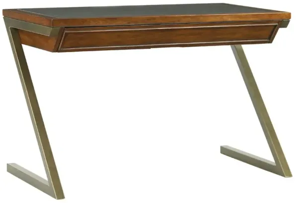 Harborview Leather-Top Desk, Chocolate