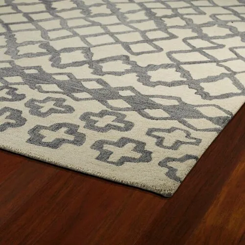 Rockwell Rug - Gray - Beige - Beige