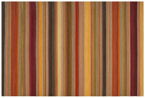 Sobral Flat-Weave Rug - Gold - Brown - Brown