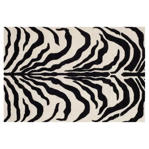 Kenzie Rug - Ivory/Black - Black