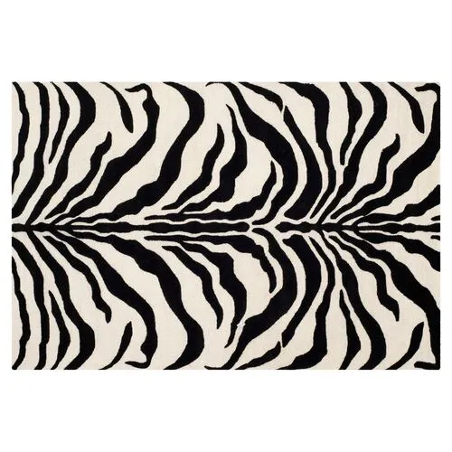 Kenzie Rug - Ivory/Black - Black