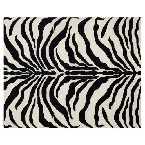 Kenzie Rug - Ivory/Black - Black