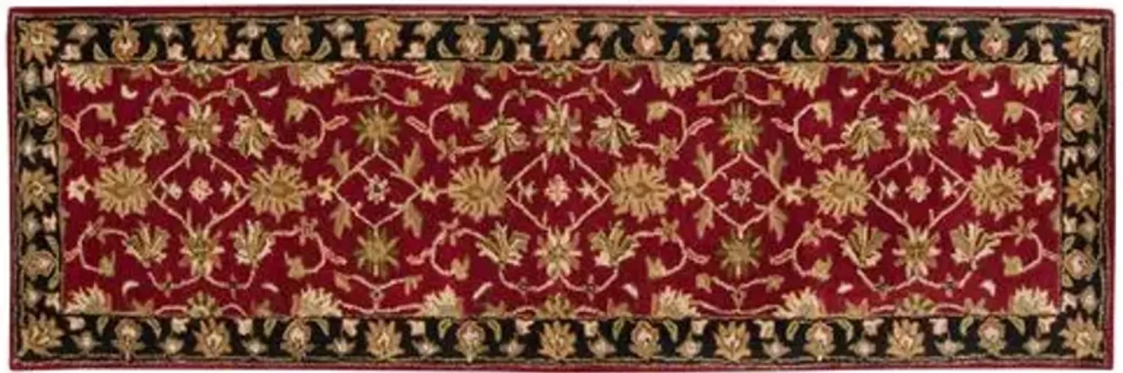 Petunia Rug - Wine/Black - Red - Red