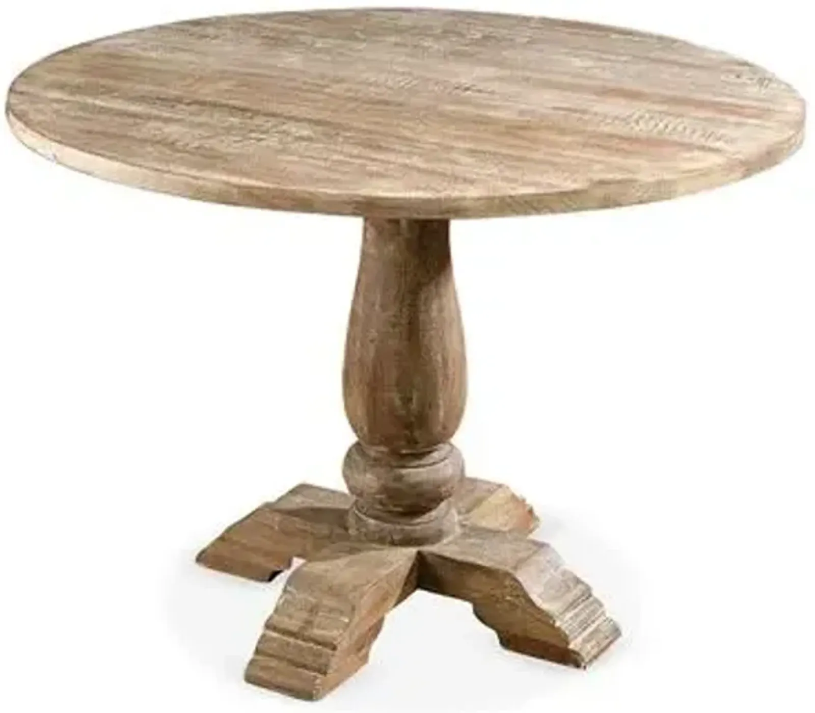 Rosemary Round Dining Table - Weathered Sand - Handcrafted