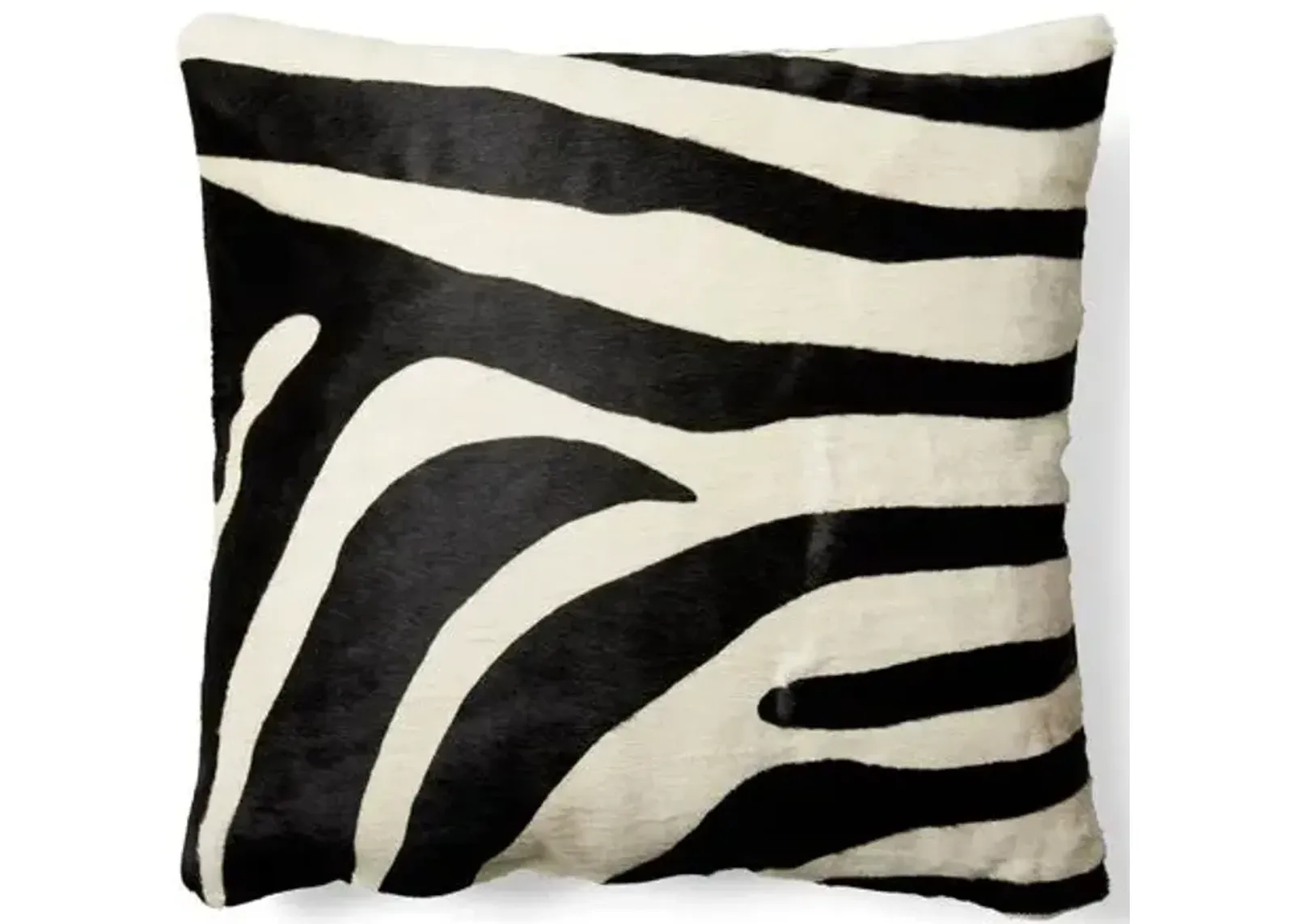 Zebra Hide Pillow - Black/White - Le-Coterie