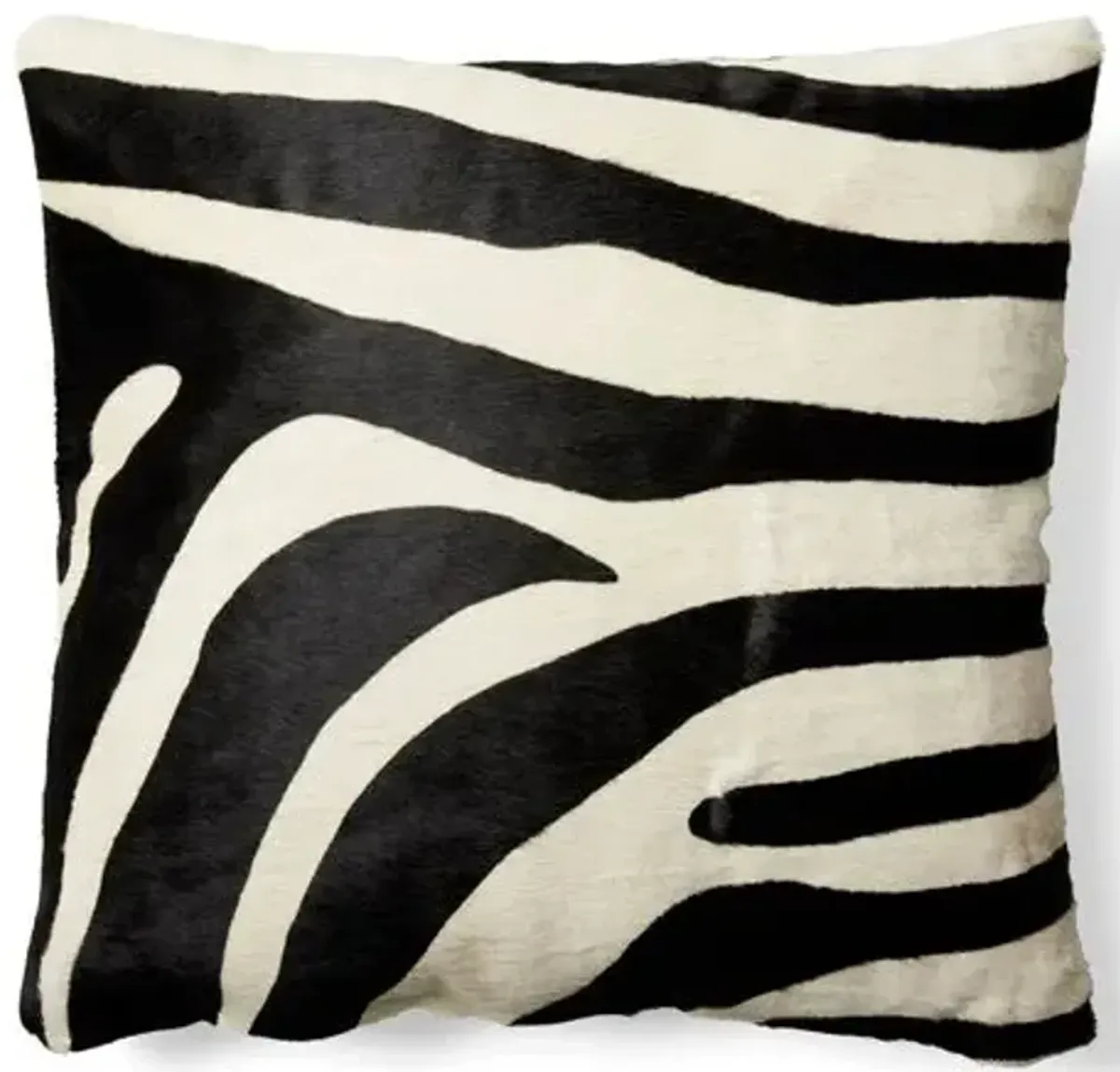 Zebra Hide Pillow - Black/White - Le-Coterie