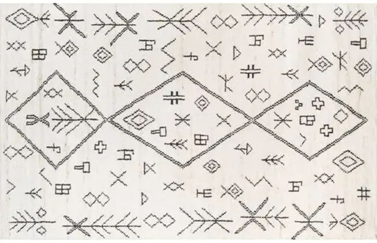 Livvy Rug - Natural - White - White