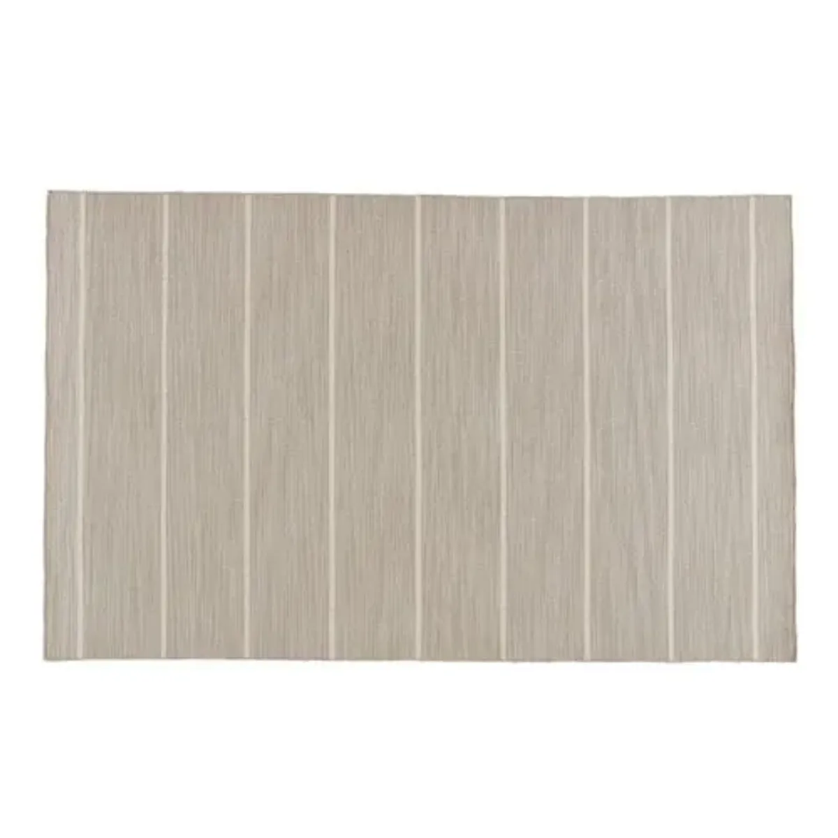 Stripe Flat-Weave Rug - Beige/Ivory - Beige