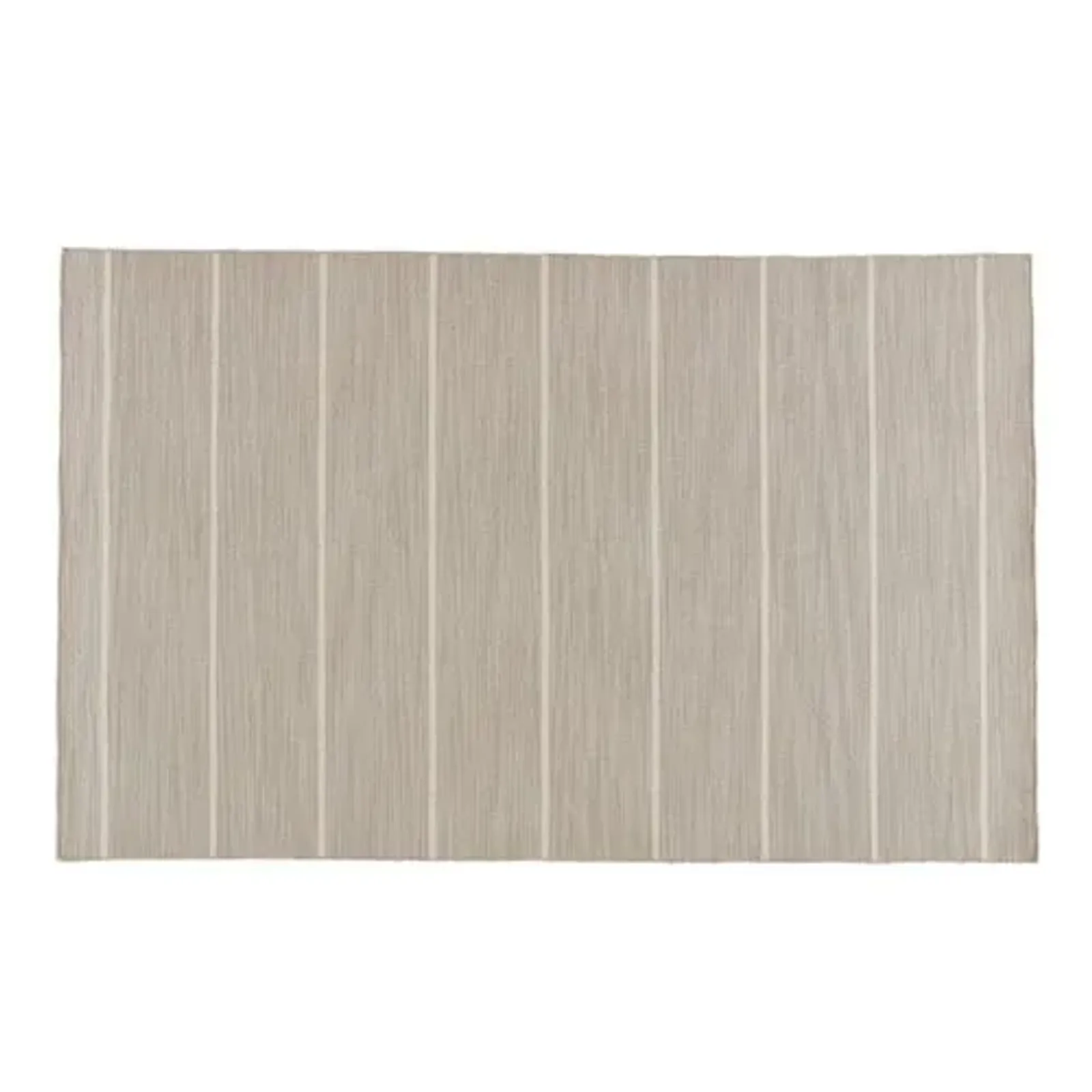 Stripe Flat-Weave Rug - Beige/Ivory - Beige