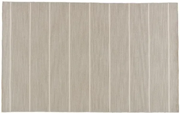 Stripe Flat-Weave Rug - Beige/Ivory - Beige