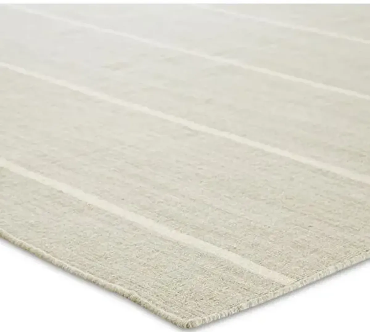 Stripe Flat-Weave Rug - Beige/Ivory - Beige