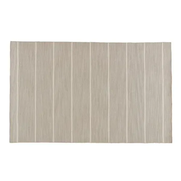 Stripe Flat-Weave Rug - Beige/Ivory - Beige