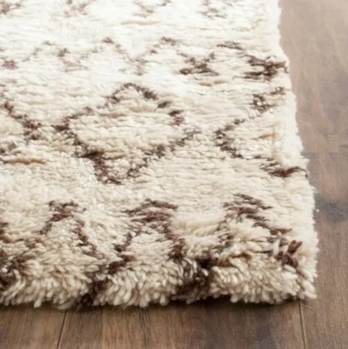 Cara Rug - Ivory/Dark Brown - Beige - Beige