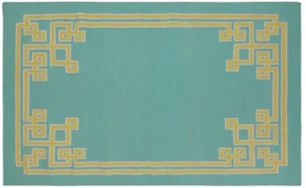 Alameda Flat-Weave Rug - Blue - Blue