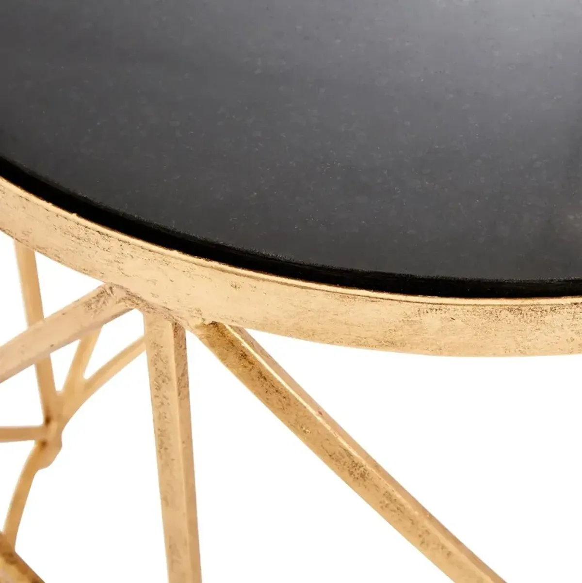 Amelia Iron Side Table, Gold