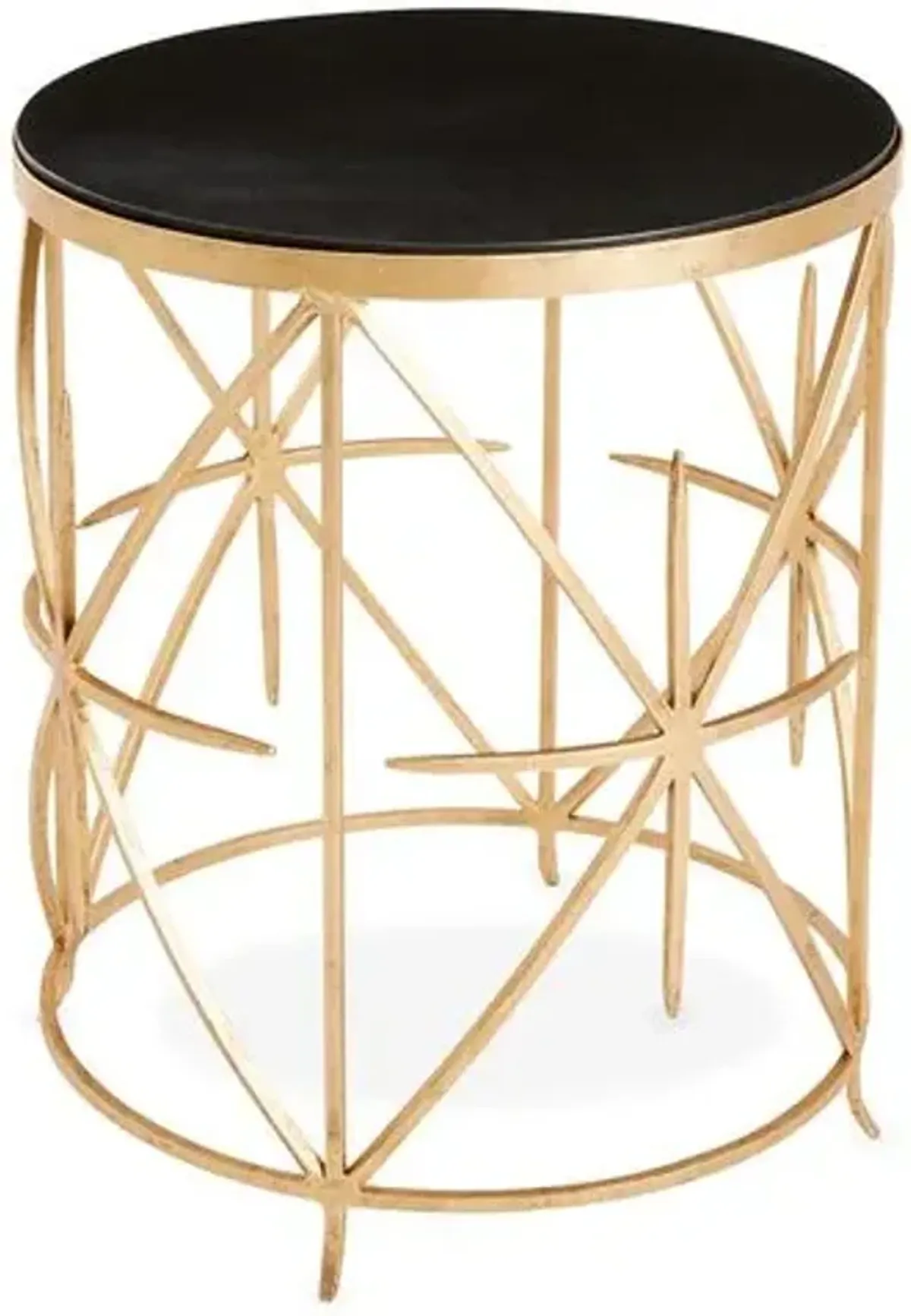 Amelia Iron Side Table - Gold