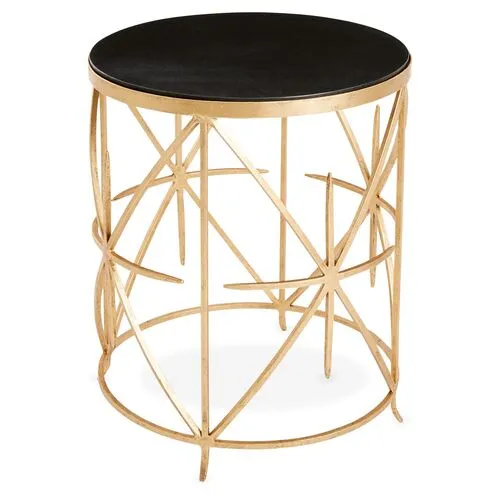 Amelia Iron Side Table - Gold