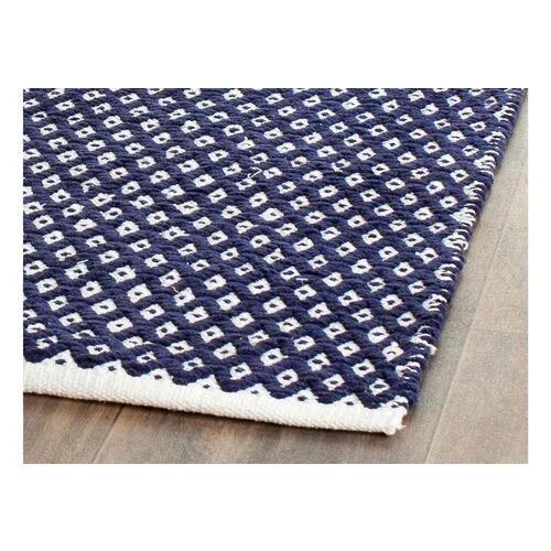 Penny Rug - Navy/White - Blue - Blue