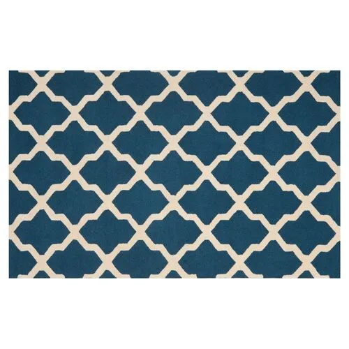 Mulberry Rug - Navy/Ivory - Blue - Blue