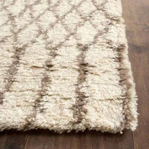 Amara Rug - White/Gray - Ivory - Ivory