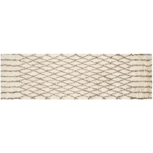 Amara Rug - White/Gray - Ivory - Ivory