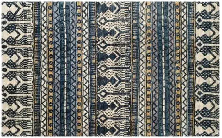 Boho Jute Rug - Blue - Blue