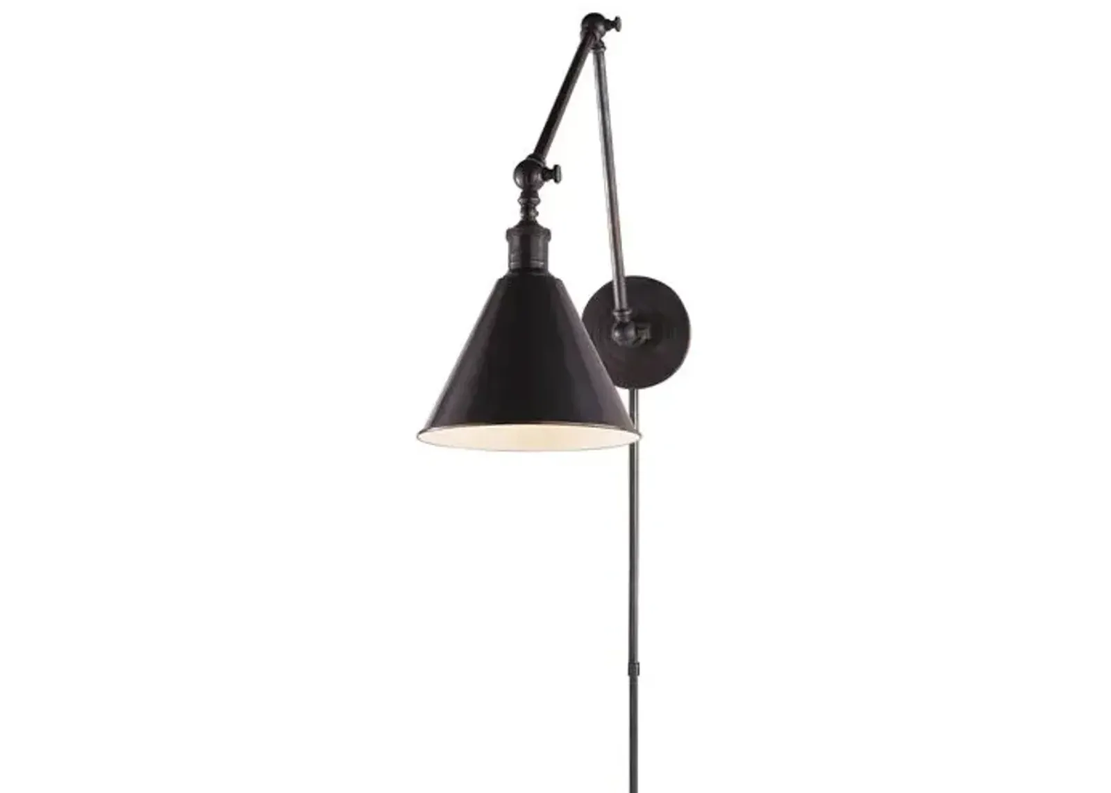 Visual Comfort - Boston Double Arm Library Light - Bronze - Black