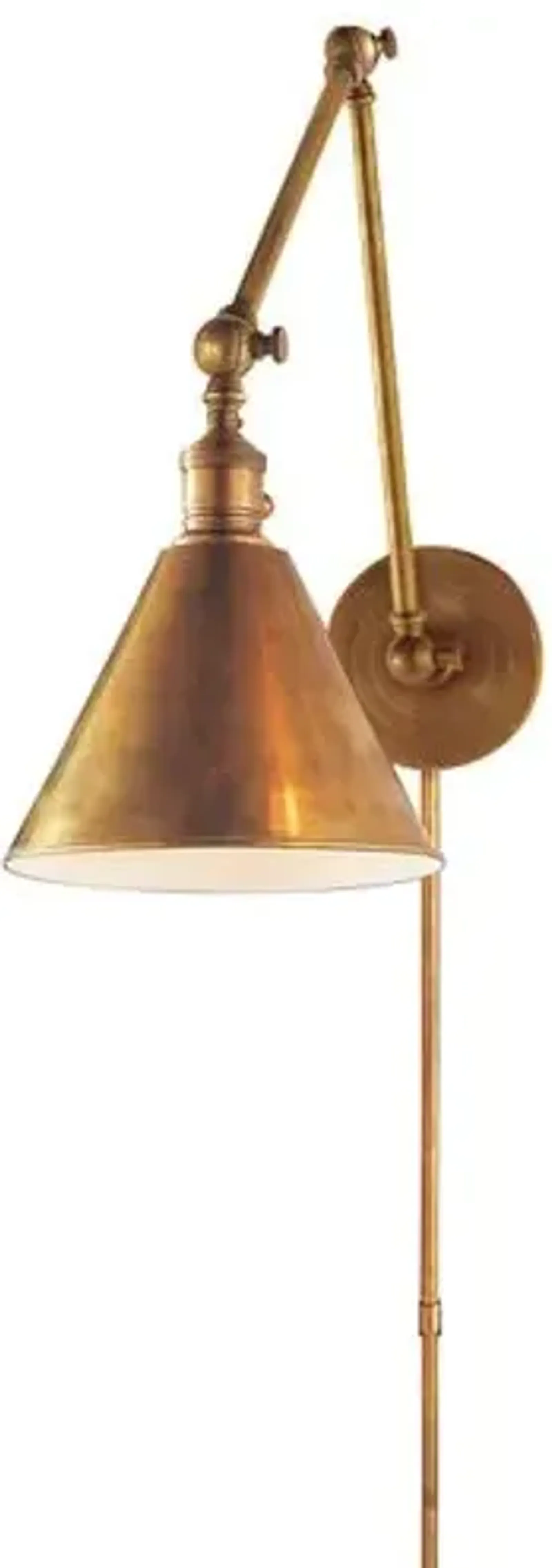 Visual Comfort - Boston Double Arm Library Light - Antique Brass - Gold