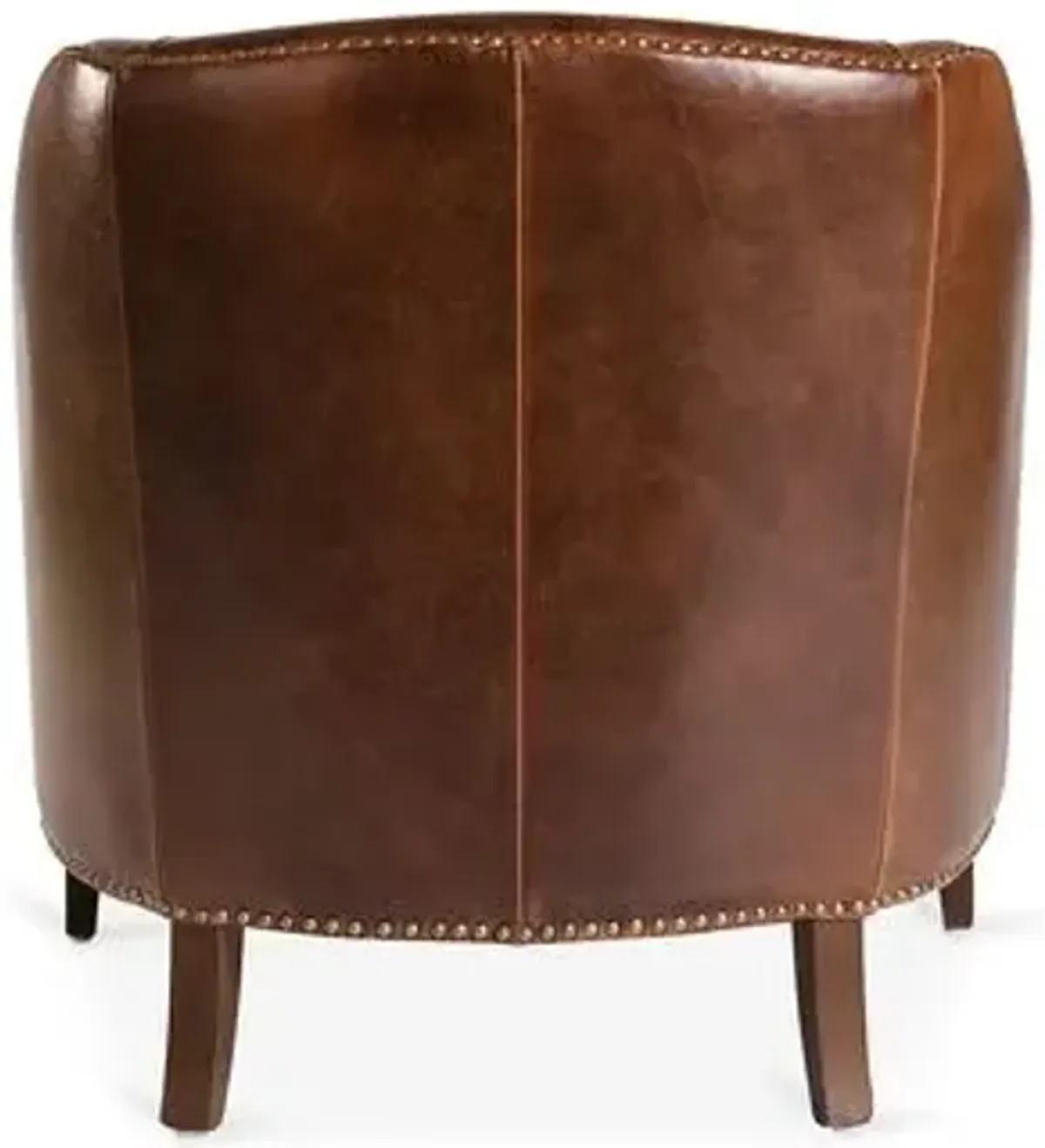 Verona Leather Club Chair - Saddle