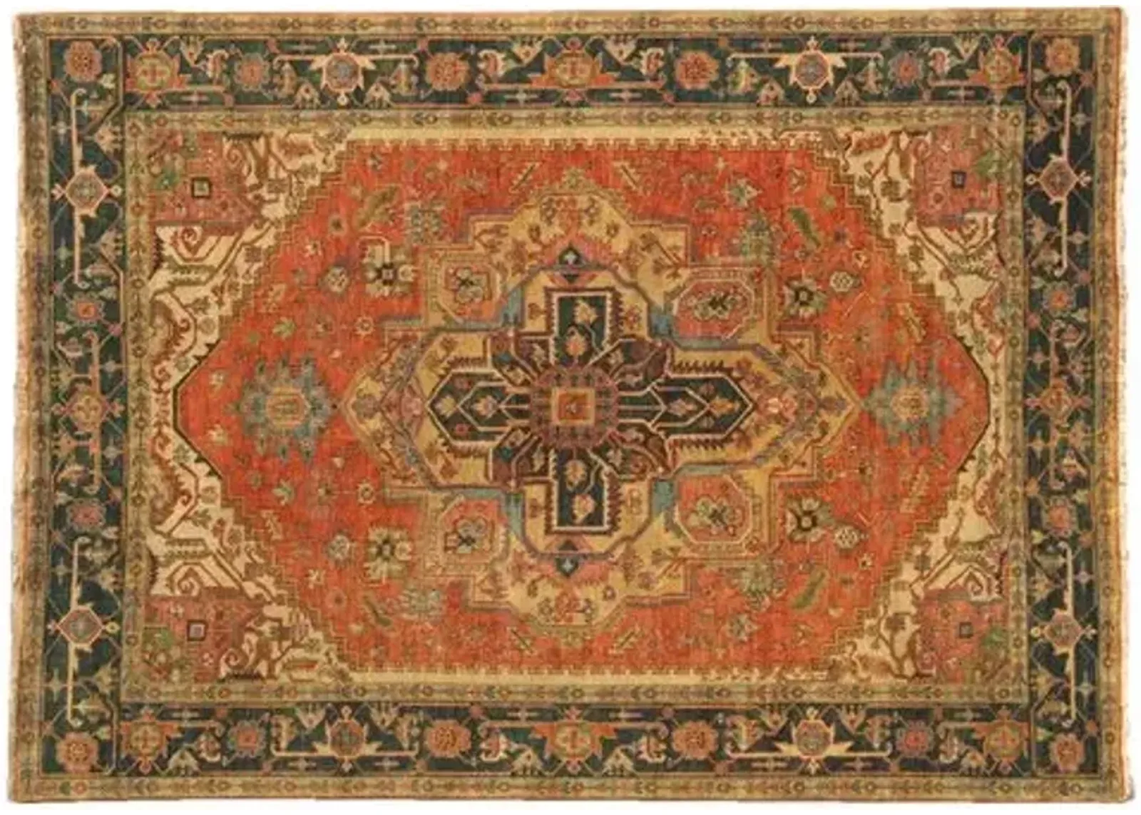 9'x12' Serapi Rug - Red/Black - Exquisite Rugs - Brown - Brown