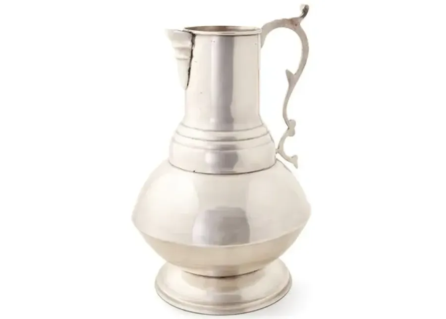 14" Decorative Vase - Silver