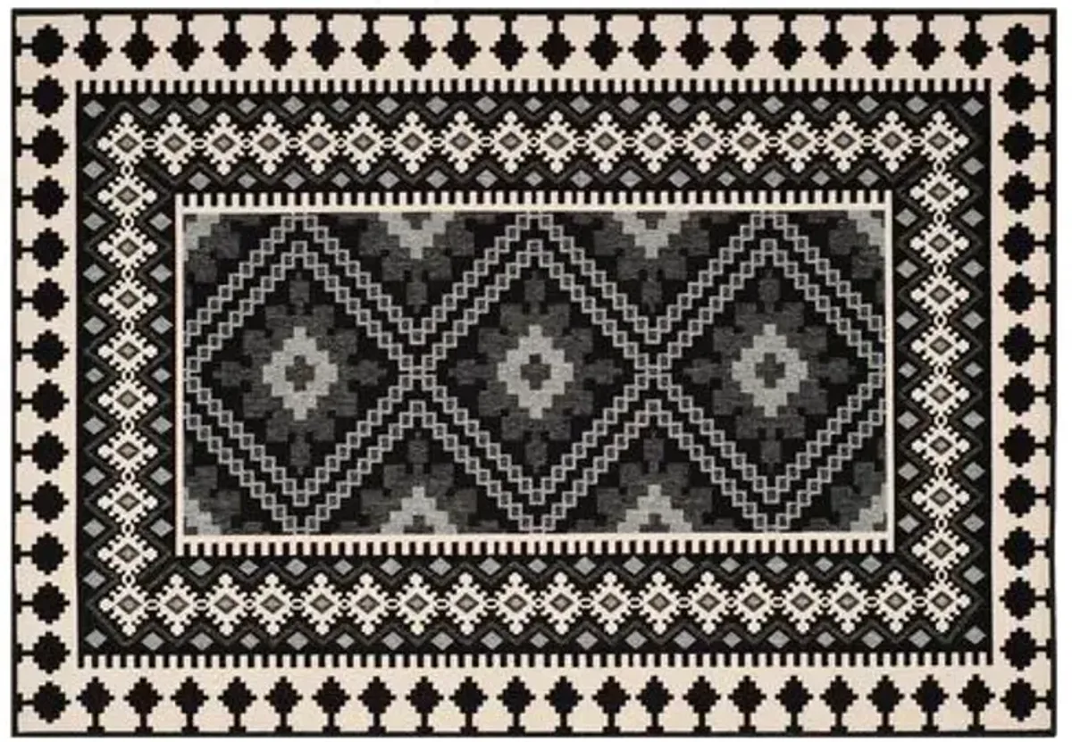 Pierce Outdoor Rug - Black - Black