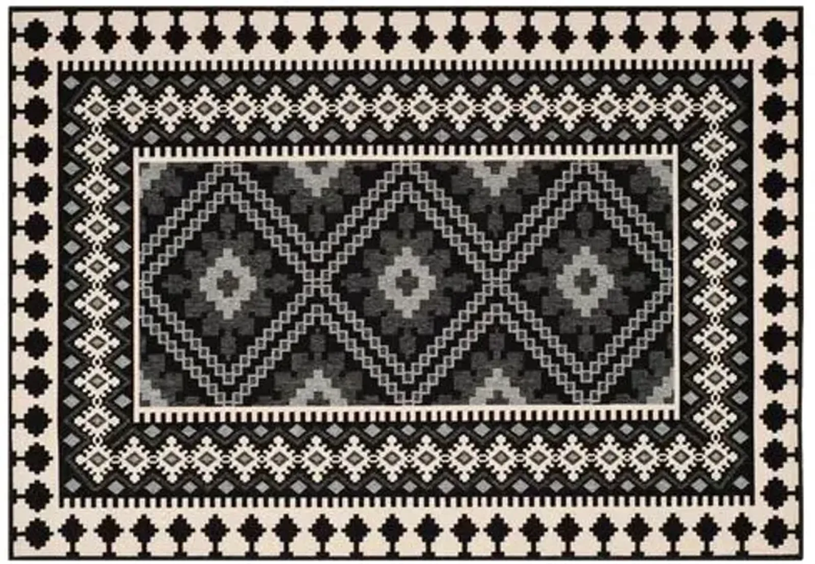 Pierce Outdoor Rug - Black - Black