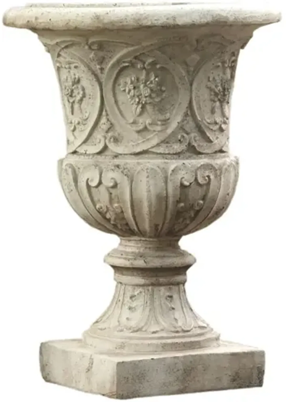 25" Lippie Urn, Cathedral White