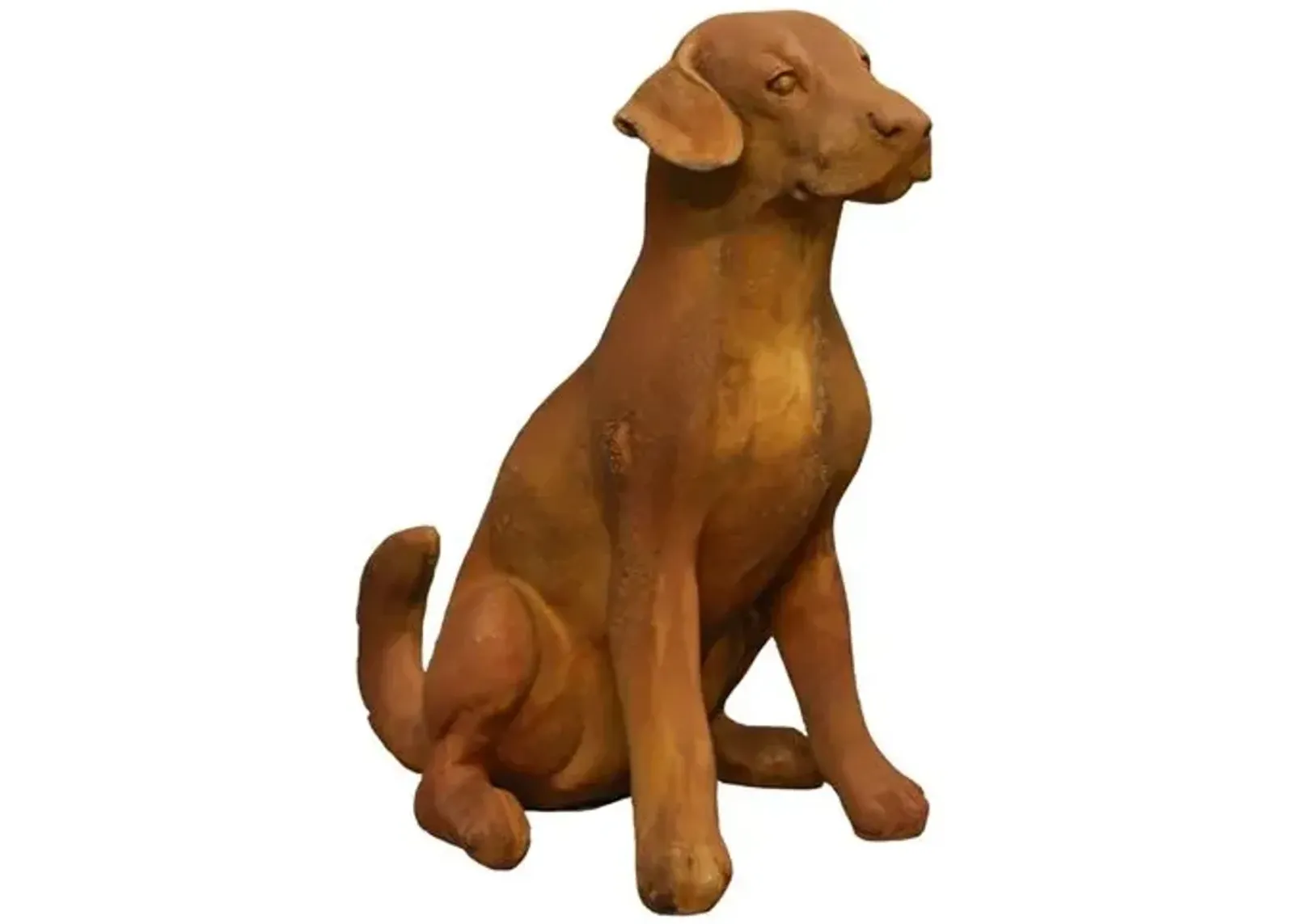 20" Sitting Puppy Statue - Sandstone - Brown