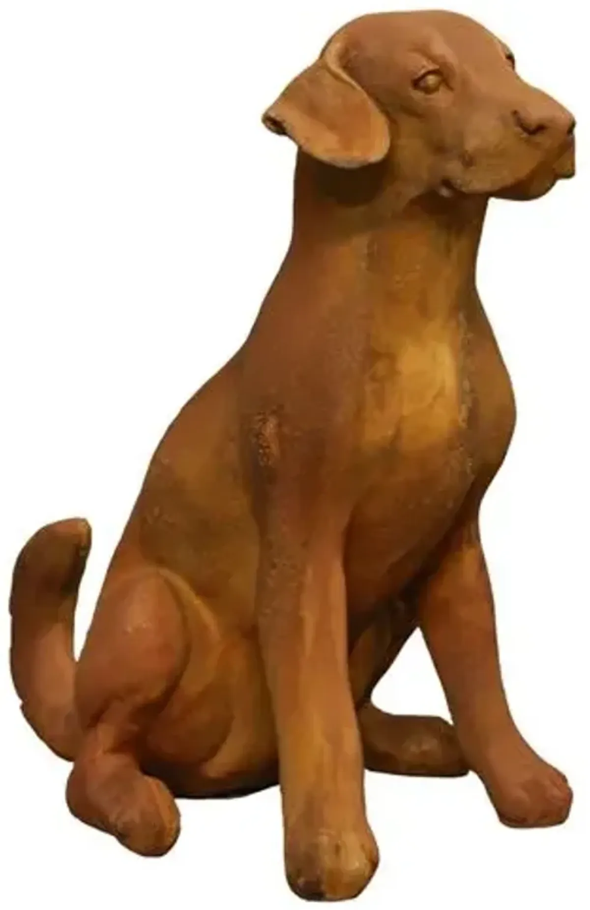 20" Sitting Puppy Statue - Sandstone - Brown