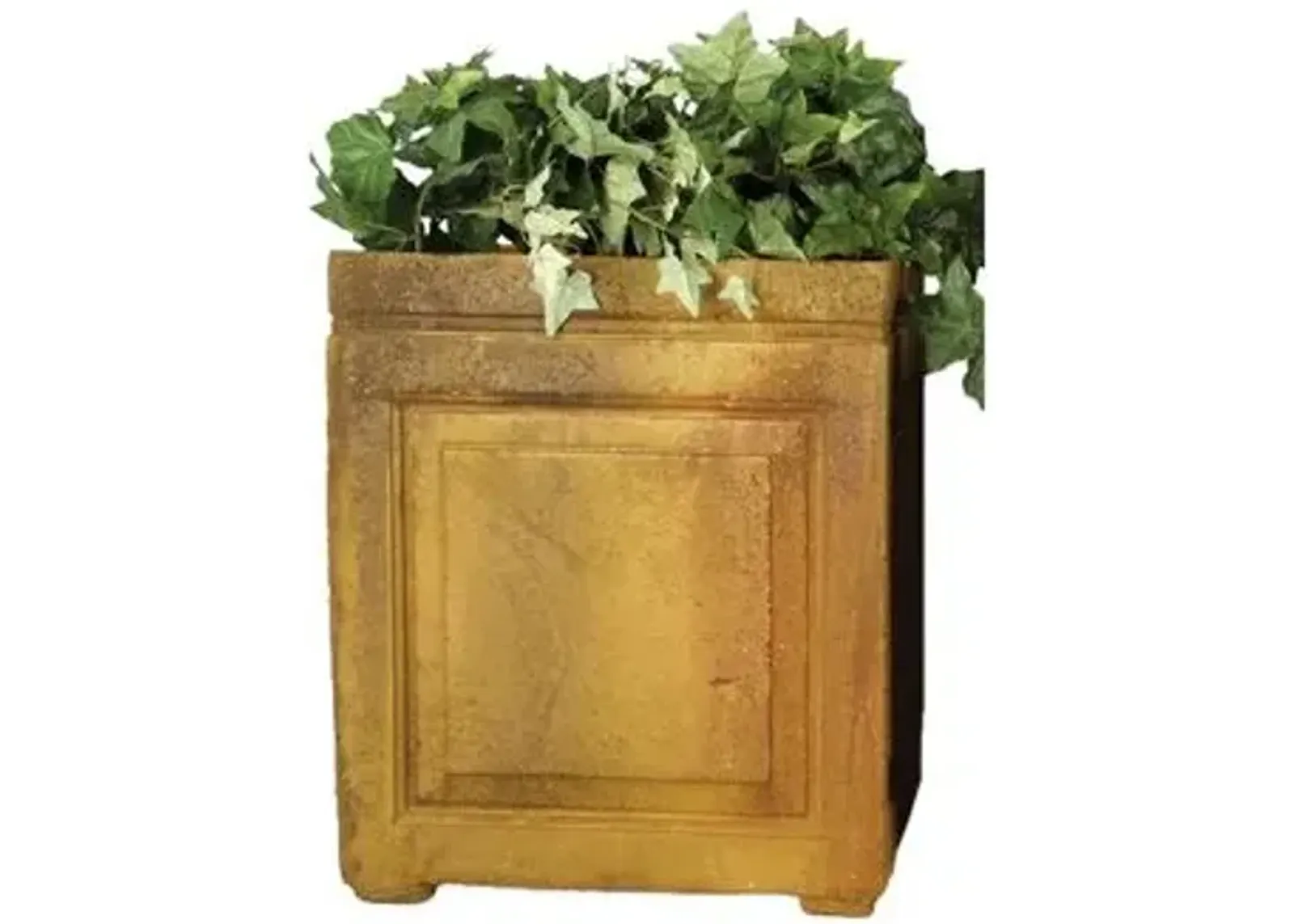 21" Panel Outdoor Planter - Sandstone - Brown - 18"w x 18"d x 21"h