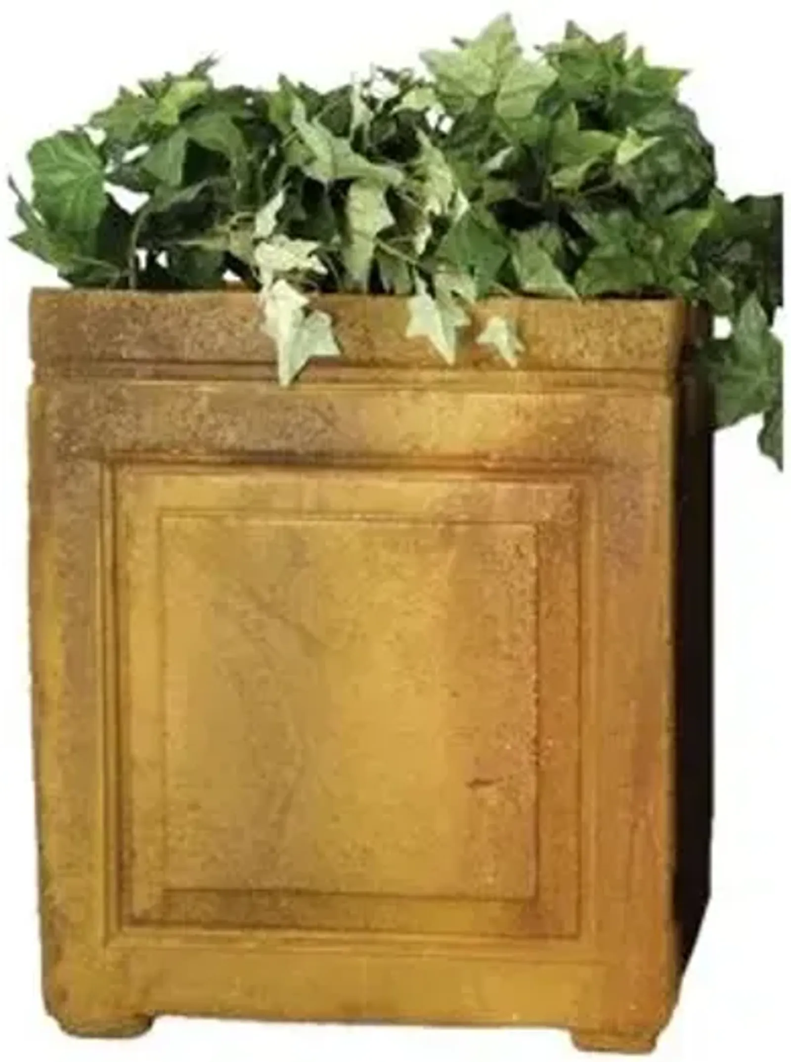 21" Panel Outdoor Planter - Sandstone - Brown - 18"w x 18"d x 21"h