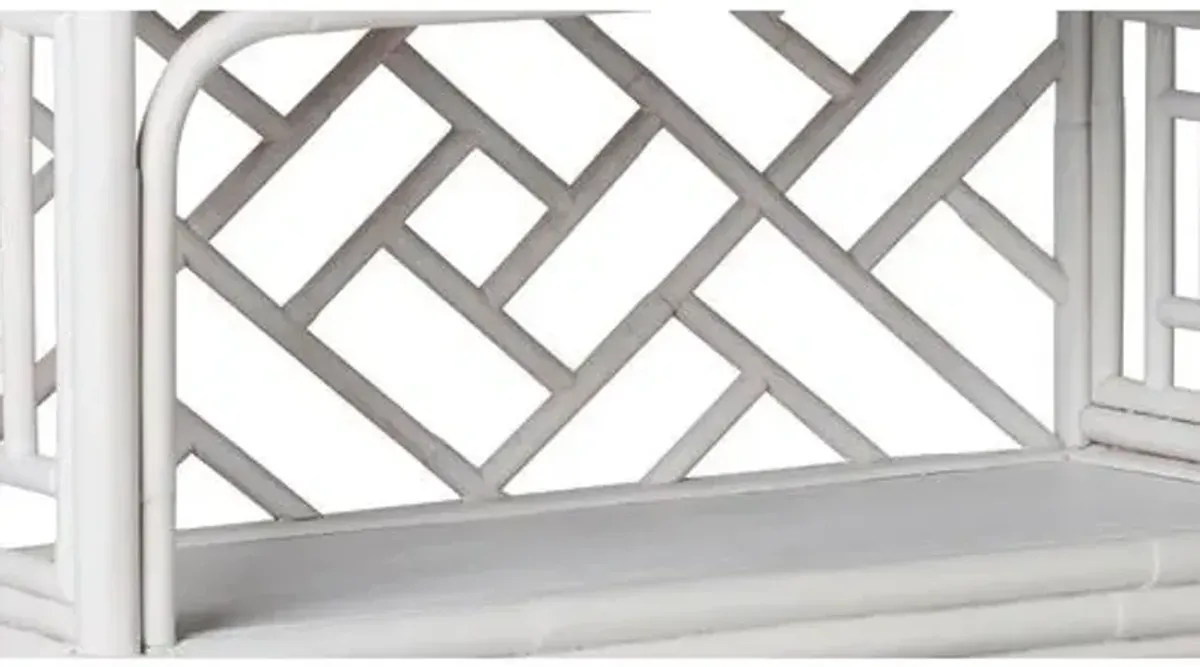 Chinese Chippendale tag re - White