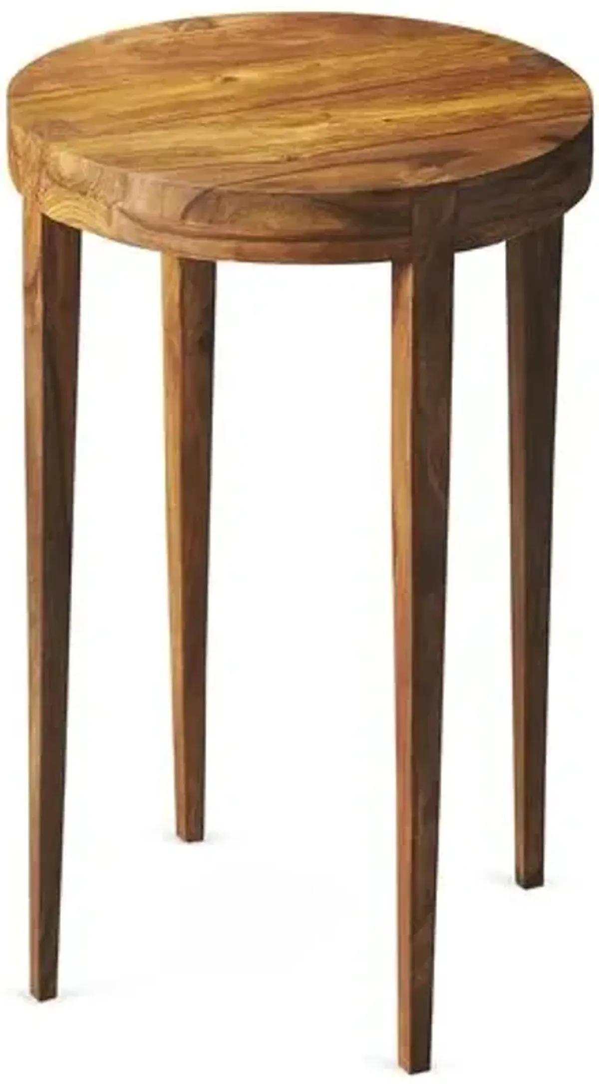 Amelia Wood Side Table - Brown