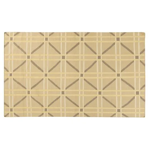 Sheffield Market Rug - Brown/Mustard - Beige - Beige