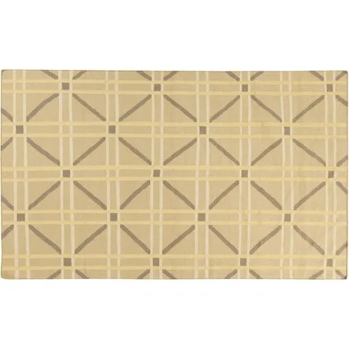 Sheffield Market Rug - Brown/Mustard - Beige - Beige