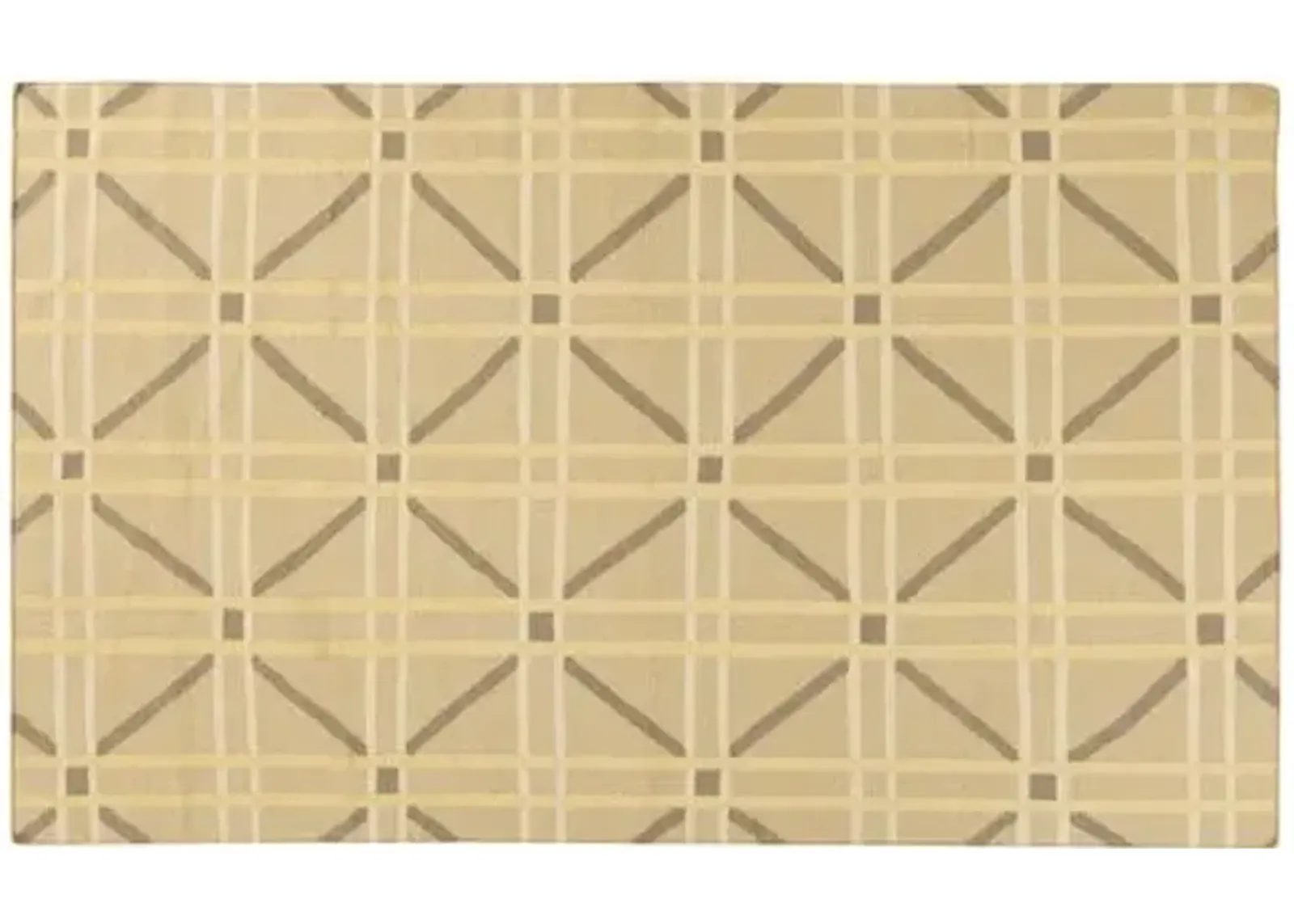 Sheffield Market Rug - Brown/Mustard - Beige - Beige