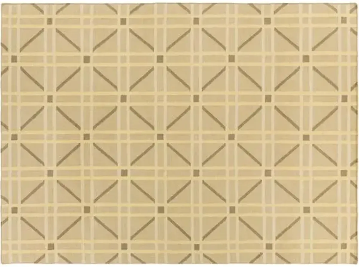 Sheffield Market Rug - Brown/Mustard - Beige - Beige